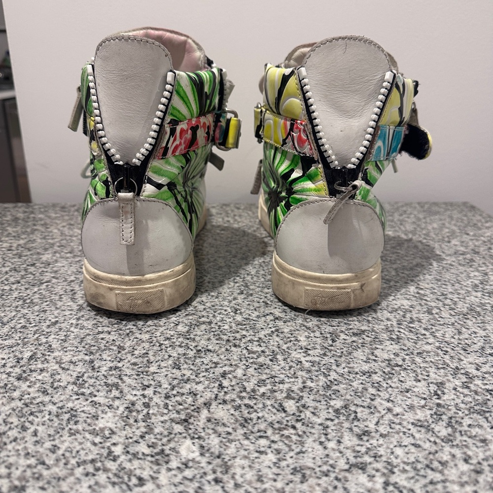 Giuseppe Zanotti Multicolor High-Top Sneakers - Picture 3 of 5